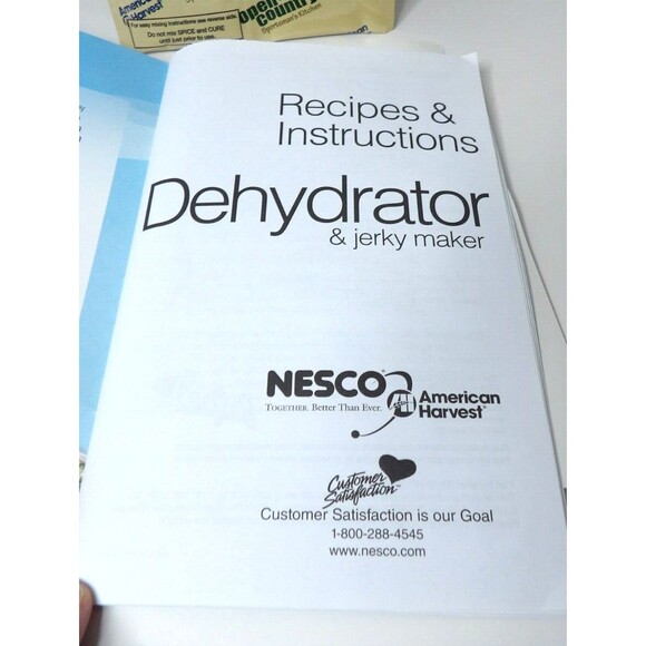 Nesco American Harvest Food Dehydrator Jerky Maker 4 Tray w Recipe & Instruction - Picture 9 of 12